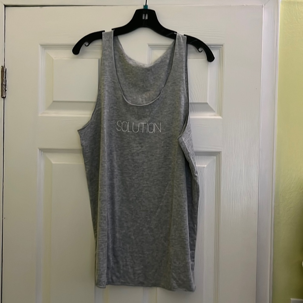 MEN’s JJ Malibu Rendezvous Raw-edge Tank Top - Solution in size SMALL
